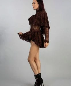 Burleska Louisa Victorian Gothic Jacket In Lace -Spooky Threads louisa victorian gothic jacket in lace burleska 8 300x