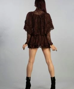 Burleska Louisa Victorian Gothic Jacket In Lace -Spooky Threads louisa victorian gothic jacket in lace burleska 9 300x