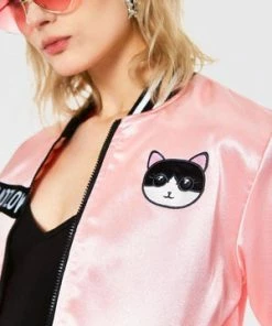 Jawbreaker Love Cats Members Only Jacket -Spooky Threads love cats members only jacket jawbreaker 5 300x