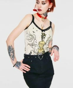 Jawbreaker Love Is Simple Black Denim Skirt