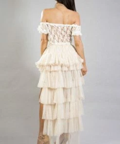 Burleska Maya Bustle Skirt In Net -Spooky Threads maya bustle skirt in net burleska 7 300x