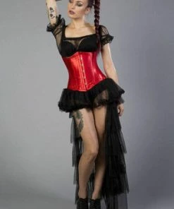 Burleska Maya Bustle Skirt In Net