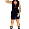 Dr Faust Military Bodycon Black Mini Dress - Armee -Spooky Threads military bodycon black mini dress armee dr faust 300x