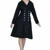 Dr Faust Military Silver Buttons Black Wool Coat - Krarmia -Spooky Threads military silver buttons black wool coat krarmia dr faust 300x