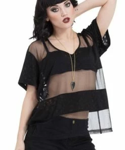 Jawbreaker Mini Skulls Oversized Top -Spooky Threads mini skulls oversized top jawbreaker 4 300x