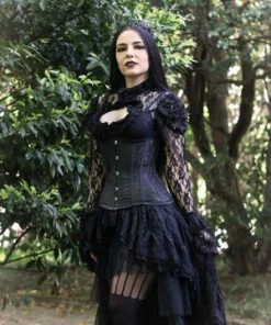 Burleska Morgana Underbust Steel Boned Corset In King Brocade & Taffeta -Spooky Threads morgana underbust steel boned corset in king brocade taffeta burleska 3 300x