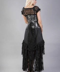 Burleska Morgana Underbust Steel Boned Corset In King Brocade & Taffeta -Spooky Threads morgana underbust steel boned corset in king brocade taffeta burleska 5 300x