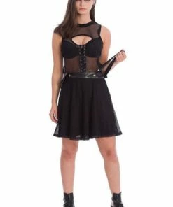 Banned Nightmare Net Tie Top