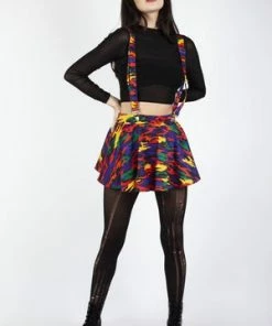 Jawbreaker Now You See Me Camo Skirt -Spooky Threads now you see me camo skirt jawbreaker 6 300x