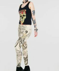 Jawbreaker Octolady Print Leggings -Spooky Threads octolady print leggings jawbreaker 4 300x