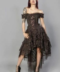 Burleska Ophelie Burlesque Corset Dress King Brocade -Spooky Threads ophelie burlesque corset dress king brocade burleska 11 300x