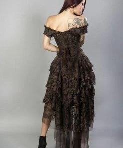 Burleska Ophelie Burlesque Corset Dress King Brocade -Spooky Threads ophelie burlesque corset dress king brocade burleska 12 300x