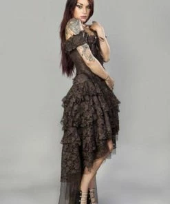 Burleska Ophelie Burlesque Corset Dress King Brocade -Spooky Threads ophelie burlesque corset dress king brocade burleska 13 300x