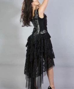 Burleska Ophelie Burlesque Corset Dress King Brocade -Spooky Threads ophelie burlesque corset dress king brocade burleska 17 300x