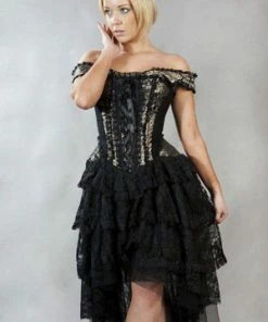 Burleska Ophelie Burlesque Corset Dress King Brocade -Spooky Threads ophelie burlesque corset dress king brocade burleska 3 300x