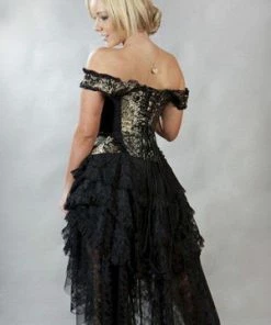 Burleska Ophelie Burlesque Corset Dress King Brocade -Spooky Threads ophelie burlesque corset dress king brocade burleska 4 300x