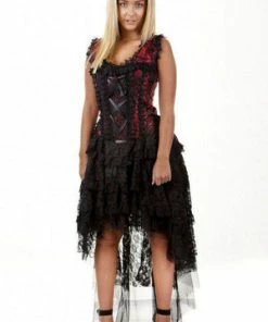 Burleska Ophelie Burlesque Corset Dress King Brocade -Spooky Threads ophelie burlesque corset dress king brocade burleska 7 300x