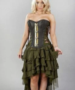 Burleska Ophelie Long Burlesque Skirt In Chiffon -Spooky Threads ophelie long burlesque skirt in chiffon burleska 5 300x