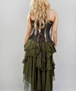 Burleska Ophelie Long Burlesque Skirt In Chiffon -Spooky Threads ophelie long burlesque skirt in chiffon burleska 6 300x