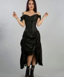 Burleska Passion Corset Dress In King Brocade -Spooky Threads passion corset dress in king brocade burleska 11 300x
