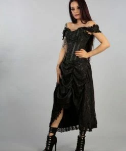 Burleska Passion Corset Dress In King Brocade -Spooky Threads passion corset dress in king brocade burleska 12 300x