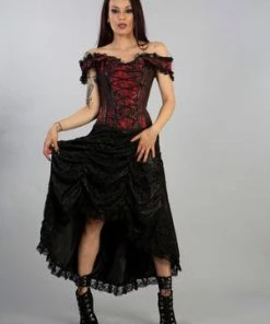 Burleska Passion Corset Dress In King Brocade -Spooky Threads passion corset dress in king brocade burleska 3 300x