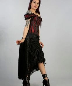 Burleska Passion Corset Dress In King Brocade -Spooky Threads passion corset dress in king brocade burleska 4 300x