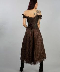Burleska Passion Corset Dress In King Brocade -Spooky Threads passion corset dress in king brocade burleska 6 300x