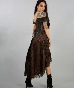 Burleska Passion Corset Dress In King Brocade -Spooky Threads passion corset dress in king brocade burleska 8 300x