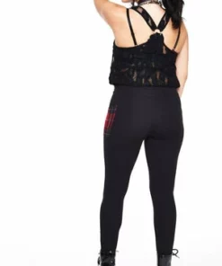 Jawbreaker Patchy Tartan Leggings -Spooky Threads patchy tartan leggings lga 6590 05.1163 300x