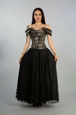 Burleska Paula Victorian Corset Dress In King Brocade 5 Burleska Paula Victorian Corset Dress In King Brocade - Image 3
