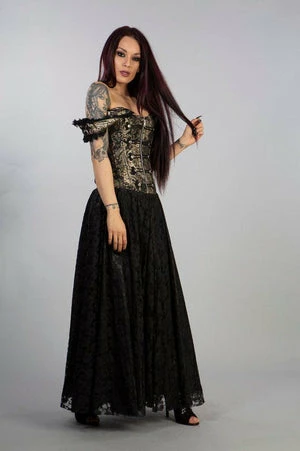 Burleska Paula Victorian Corset Dress In King Brocade 6 Burleska Paula Victorian Corset Dress In King Brocade - Image 4