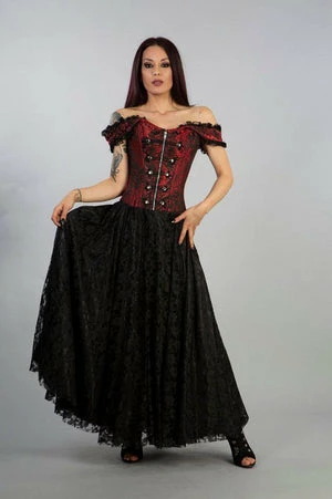 Burleska Paula Victorian Corset Dress In King Brocade 7 Burleska Paula Victorian Corset Dress In King Brocade - Image 5