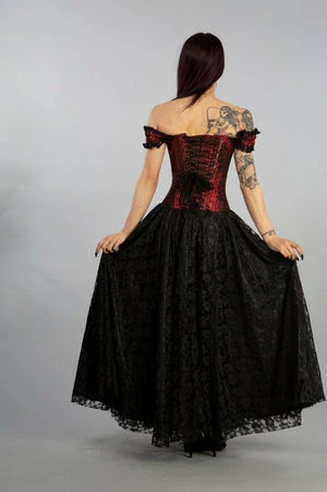 Burleska Paula Victorian Corset Dress In King Brocade 8 Burleska Paula Victorian Corset Dress In King Brocade - Image 6