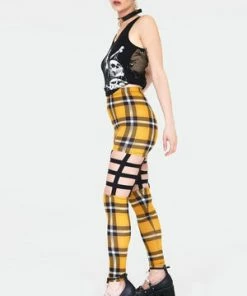 Jawbreaker Plaid Cage Leggings -Spooky Threads plaid cage leggings lga 6536 03.911 300x