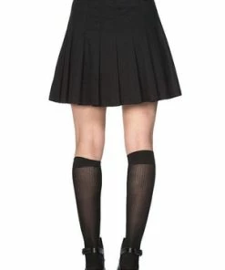 Banned Pleated Ring Skirt -Spooky Threads pleated ring skirt banned 2 300x