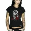 Dr Faust Praying Skull And Roses T-Shirt - Rivka 2 Dr Faust Praying Skull And Roses T-Shirt - Rivka -Spooky Threads praying skull and roses t shirt rivka dr faust 300x