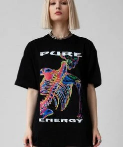 Long Clothing Pure Energy - Black T-Shirt - Unisex