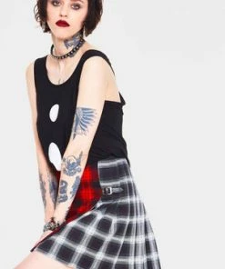 Jawbreaker Ran Out Of Ink Buckle Skirt -Spooky Threads ran out of ink buckle skirt jawbreaker 3 300x