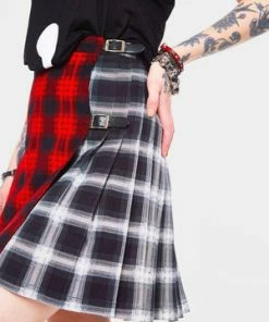 Jawbreaker Ran Out Of Ink Buckle Skirt -Spooky Threads ran out of ink buckle skirt jawbreaker 5 300x