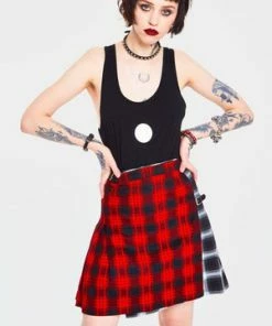 Jawbreaker Ran Out Of Ink Buckle Skirt