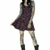 Dr Faust Red Magical Spell Black Mini Dress - Daisy -Spooky Threads red magical spell black mini dress daisy dr faust 300x