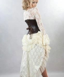 Burleska Rock Underbust Corset With Zip And Studs In Matte Vinyl 7 Burleska Rock Underbust Corset With Zip And Studs In Matte Vinyl -Spooky Threads rock underbust corset with zip and studs in matte vinyl burleska 3 300x