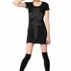Toxico Rose & Knife Tee Dress -Spooky Threads rose knife tee dress toxico 300x