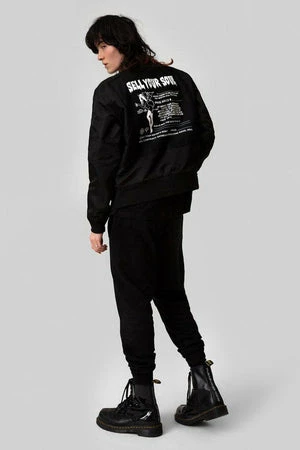 Long Clothing Sell Your Soul MA1 Patch Jacket - Unisex 6 Long Clothing Sell Your Soul MA1 Patch Jacket - Unisex - Image 4
