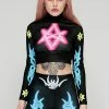 Long Clothing Sexagram Long Sleeve Crop Top -Spooky Threads sexagram long sleeve crop top long clothing 300x
