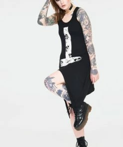 Jawbreaker Skull Cross Witchy Dress With Back Ties 10 Jawbreaker Skull Cross Witchy Dress With Back Ties -Spooky Threads skull cross witchy dress with back ties dra 9473 03.1146 300x