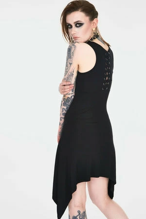 Jawbreaker Skull Cross Witchy Dress With Back Ties 4 Jawbreaker Skull Cross Witchy Dress With Back Ties - Image 2