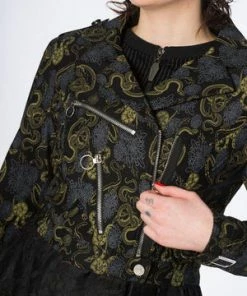 Banned Slither Crop Biker Jacket 11 Banned Slither Crop Biker Jacket -Spooky Threads slither crop biker jacket banned 5 300x