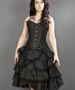 Burleska Sophia Knee Length Burlesque Skirt In Taffeta